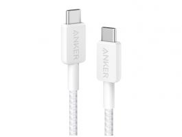 Anker 322 USB-C to USB-C Cable (0.9m Braided) White (A81F5G21)
