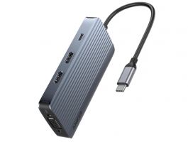 Anker USB-C Hub (8-in-1, Triple Display) Gray (A83790A2)
