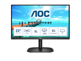 AOC 21.5" FullHD VA monitor (22B2H/EU) fekete