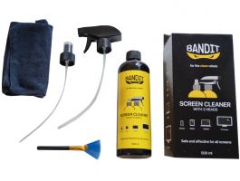 BANDIT Nagy adagos képernyőtisztító, ecsettel, törlőkendővel 500ml (BANDIT CL5)