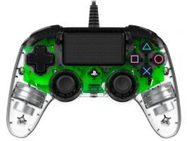 Bigben PS4 Nacon Világító Compact Vezetékes Kontroller (PS4OFCPADCLGREEN) Halványzöld