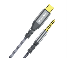 COLORWAY Adapter USB-C - 3.5 mm Mini-Jack, 1.2 m, Szürke (CW-CBPDJ071-G)