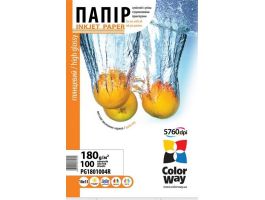 ColorWay Fotópapír Magasfényű High Glossy Fotópapír 180 g/m2, 10x15, 100 lap (PG1801004R)