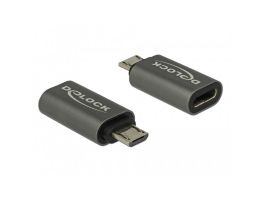 DeLock USB 2.0 Micro-B male to USB 2.0 Type-C female átalakító (65927)