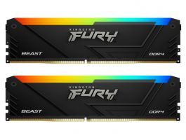 Kingston FURY Beast RGB 32GB (Kit of 2) DDR4 3200MHz CL16 memória (KF432C16BB2AK2/32)