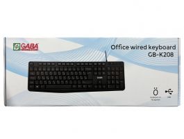 GABA GB-K208 Vezetékes billentyűzet, HU, Fekete (GB-K208)