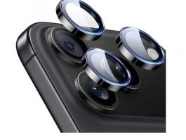 ESR kameravédő üveg (9H + segédkeret) FEKETE - iPhone 17 Pro Max (GP-174893)