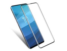 IMAK képernyővédő üveg (3D full cover, íves, karcálló, 9H) FEKETE - [Samsung Galaxy S10 (SM-G973)] (GP-86041)
