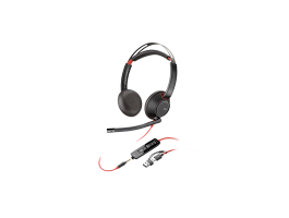 HP POLY fejhallgató Blackwire 5220 sztereó USB-C+3,5 mm-es csatlakozó+USB-C/USB-A adapter (Bulk) (8X231A6)