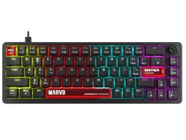 MARVO Arma 67 vezetékes gaming billentyűzet - Fekete - US /TNT Peach linear/ (KG935)