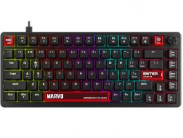MARVO Arma 82 vezetékes gaming billentyűzet - Fekete - US /TNT Peach linear/ (KG936)