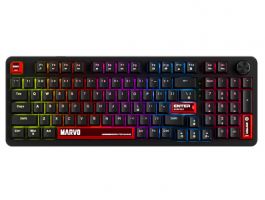 MARVO Arma 98 vezetékes gaming billentyűzet - Fekete - US /TNT Peach linear/ (KG937)