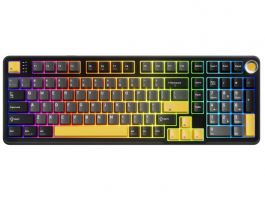MARVO TITAN 98 vezeték nélküli gaming billentyűzet - Fekete - US /Banana Crystal Linear/ (KG986W)