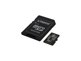 KINGSTON Memóriakártya MicroSDXC 128GB Canvas Select Plus Gen3 150R A1 + Adapter