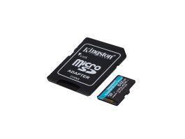 KINGSTON Memóriakártya MicroSDXC 512GB Canvas Go Plus Gen4 200R A2 U3 V30 + Adapter (SDCG4/512GB)