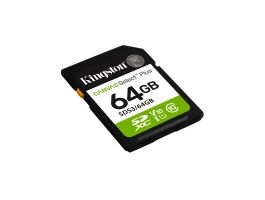KINGSTON Memóriakártya SDXC 64GB Canvas Select Plus Gen3 100R C10 UHS-I U1 V10