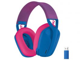 LOGITECH G435 Vezeték Nélküli Gaming Mikrofonos fejhallgató (981-001062) Kék-Málna