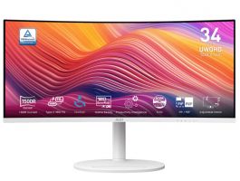 MSI Business Modern MD342CQPW 34" QHD VA ívelt monitor (9S6-3PC59H-012) fehér