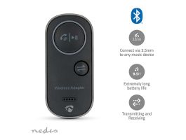 Nedis bluetooth adó / vevő, akkumulátoros (BTTC2500BK)