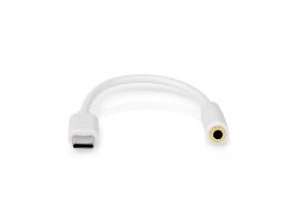 Nedis CCGB65950WT01 USB-C (USB C) dugó - 3,5 mm sztereo jack aljzat, aranyozott, 0,10m (CCGB65950WT01)