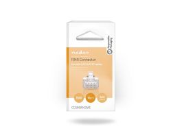 Nedis CCGB89302ME tömör kábelre, UTP RJ45 CAT5 csatlakozó dugó, szerelhető, aranyozott, 10db/csomag