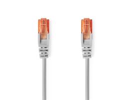 Nedis UTP Cat6 patch kábel, RJ45 aranyozott érintkezők, hossz 0,5m (CCGL85230GY05)
