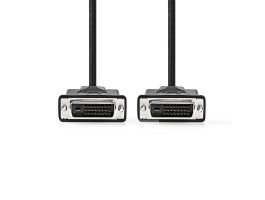 Nedis CCGP32001BK30 DVI-D 24+1p kábel, 2560x1600, hossz 3m