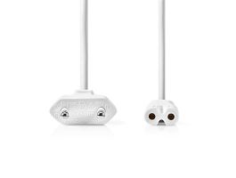 Nedis táp kábel IEC-320-C7, 2 x 0.75 mm hossz 3m, FEHÉR, CEGL11040WT30