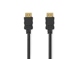 Nedis ultra HD HDMI kábel CVGL34060BK15, HDMI dugó - dugó, 4K@60Hz, ARC, 18 Gbps, aranyozott csatlakozók, hossz 1.5m