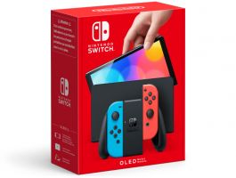 Nintendo Switch Konzol OLED Modell Neon Red & Blue Set (NSH007)