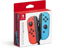 Nintendo Switch Joy-Con Kontrollercsomag (Neon Piros, Neon Kék)