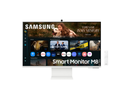 SAMSUNG M8 M80F Vision AI Smart 4K monitor 32", 3840x2160, 16:9, 400cd/m2, 4 ms, HSMI/2xUSB/1xUSB-C, hangszóró, Fehér (LS32FM801UUXDU)