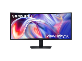 SAMSUNG ViewFinity S8 Ívelt VA monitor 40", 5120x2160, 21:9, 350cd/m2, 4ms, 1xDisplayPort/1xHDMI/1xUSB-C/5xUSB-A (LS40H850TAUXEN)
