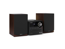 SHARP XL-B512BR Bluetooth mikrohifi rendszer barna fa hangszórókkal, 45w, USB/Bluetooth
