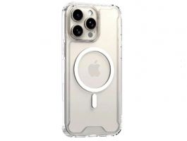 Szilikon telefonvédő tok Apple iPhone 16 Pro Max-hoz (GP-160763) átlátszó