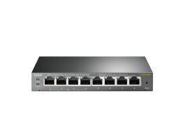 TP-LINK 8 portos, Fémházas, Asztali Switch (TL-SG108PE)