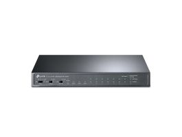 TP-LINK 8-portos 10/100Mbps + 3-portos Gigabit Asztali Switch, 8db PoE+ porttal (TL-SL1311MP)