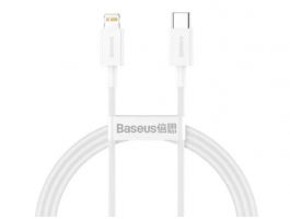 Baseus Superior Series Type-C to iPhone 1m gyorstöltő adatkábel (CATLYS-A02) fehér