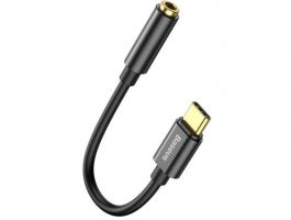 Baseus L54 USB Type-C to 3.5mm DAC adapterkábel (CATL54-01) fekete