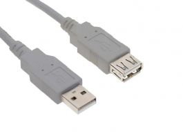 Wiretek USB Hosszabbító kábel 1,8 m (WUCBE)