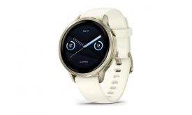 Garmin Venu 4 - 41 mm, Lunar Gold, Ivory silicone band (010-03013-00)