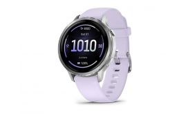 Garmin Venu 4 - 41 mm, Silver, Purple silicone band (010-03013-01)