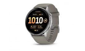 Garmin Venu 4 - 45 mm, Silver, Grey silicone band (010-03014-01)