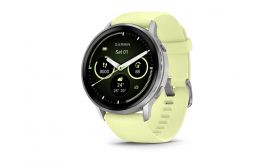 Garmin Venu 4 - 45 mm, Silver, Yellow silicone band (010-03014-02)