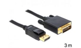 DELOCK Displayport 1.2 male to DVI 24+1 male videó kábel, 3m (82592)