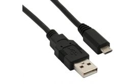Roline USB A - USB micro B Összekötő kábel 1.8m