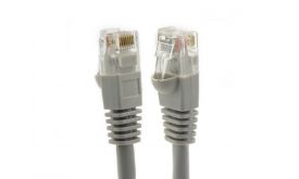 WIRETEK Patch UTP Cat.5E kábel, 1m (WL021BG-1) Szürke