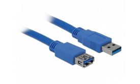 DELOCK kábel USB 3.0 hosszabbító A-A male-female, 2m (82539) kék