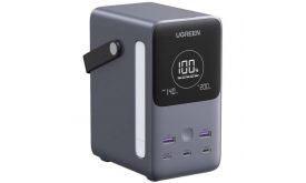 UGREEN PB770 powerbank, 48000mAh, 2x USB + 4x USB-C, 300W (szürke) (25286)