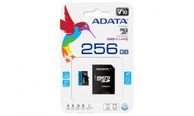 ADATA MicroSDHC 256GB Memóriakártya + Adapter (AUSDX256GUICL10A1-RA1)